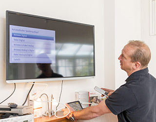 Anschluss von SAT- bzw. Kabelfernsehen durch EMS Elektrotechnik Stefan Mantel